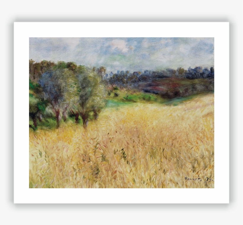 Wheatfield - Wheat Field Renoir, transparent png download