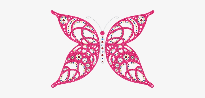 Rhinestone Png - Google Search - Butterfly Glitter Png, transparent png download