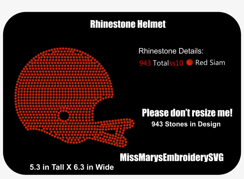 Scatter Rhinestone Football Helmet - Love Slots Created In Top Quality Rhinestones, transparent png download