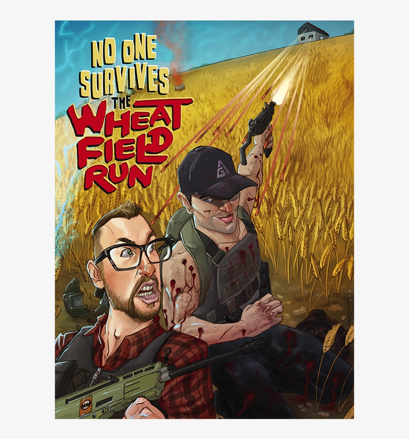 Game Attack Wheat Field Poster - Letsplay, transparent png download