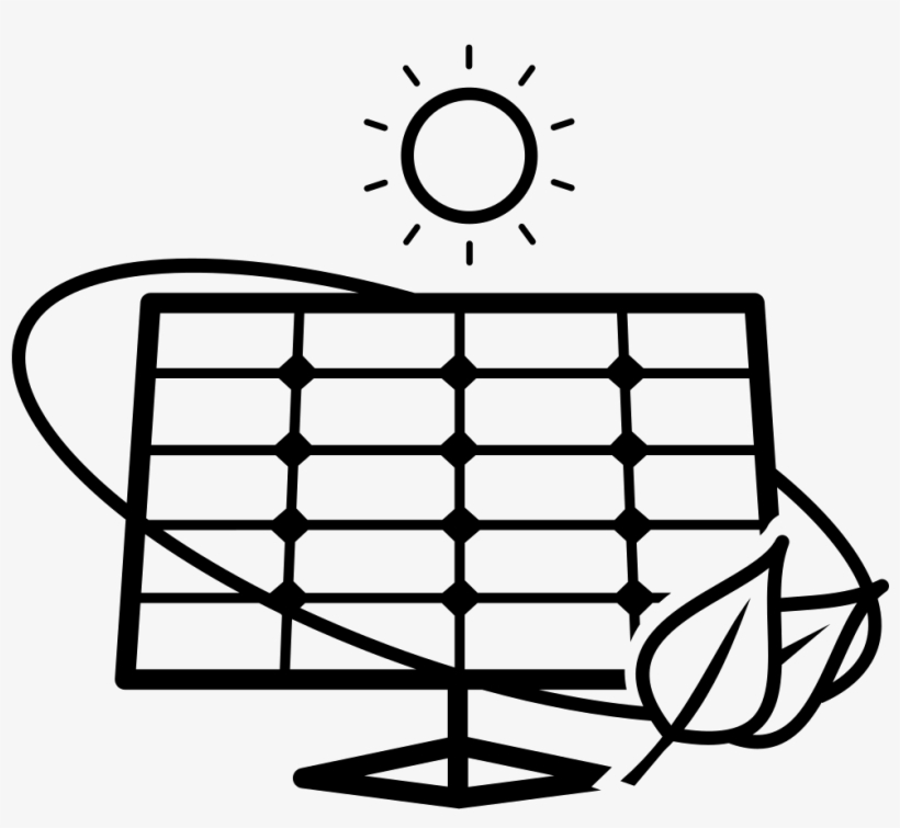 Ecological Solar Panel Tool - Paneles Solares Blanco Y Negro, transparent png download