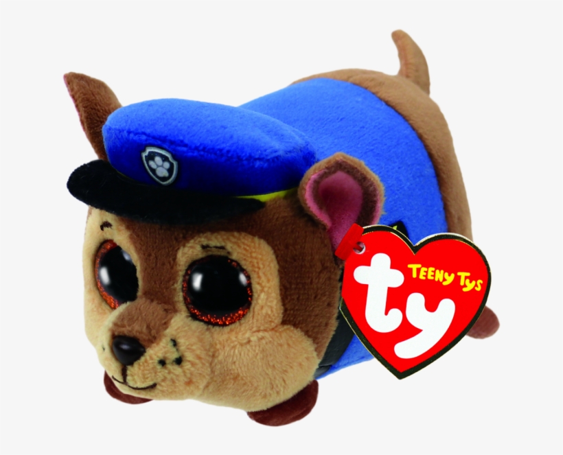 Paw Patrol Chase The Shepherd Dog - Ty Paw Patrol Teeny Tys - Chase, transparent png download