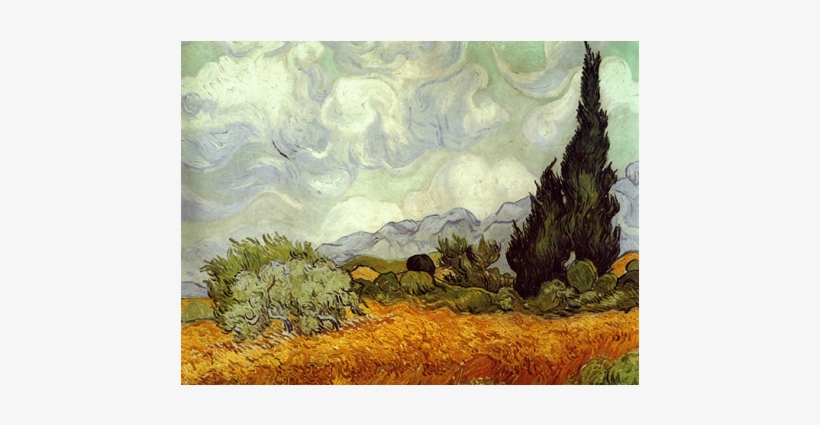 Reprodukcje Obrazów Vincent Van Gogh Wheat Field With - Vincent Van Gogh, transparent png download