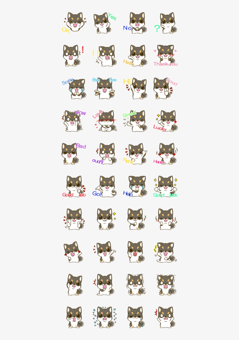 Japanese Black Shiba Inu Tan - Love, transparent png download