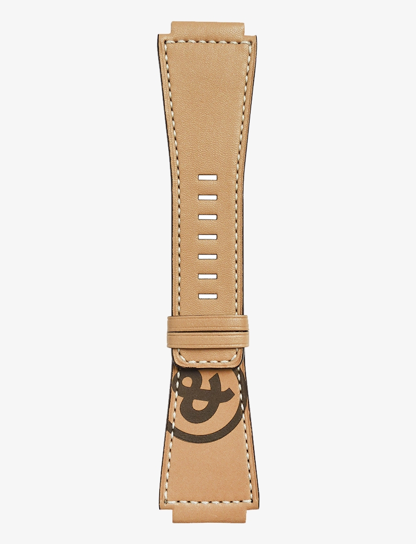 Br 03 Natural Calfskin Strap With Ampersand Stamp - Bell & Ross Br-x1, transparent png download