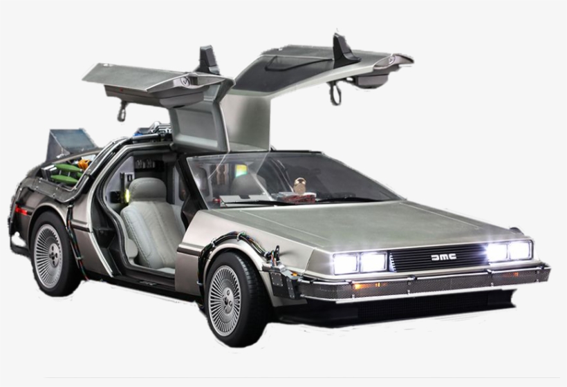 Delorean Transparent Dmc - Hot Toys Back To The Future Delorean 1:6 Scale Collectible, transparent png download