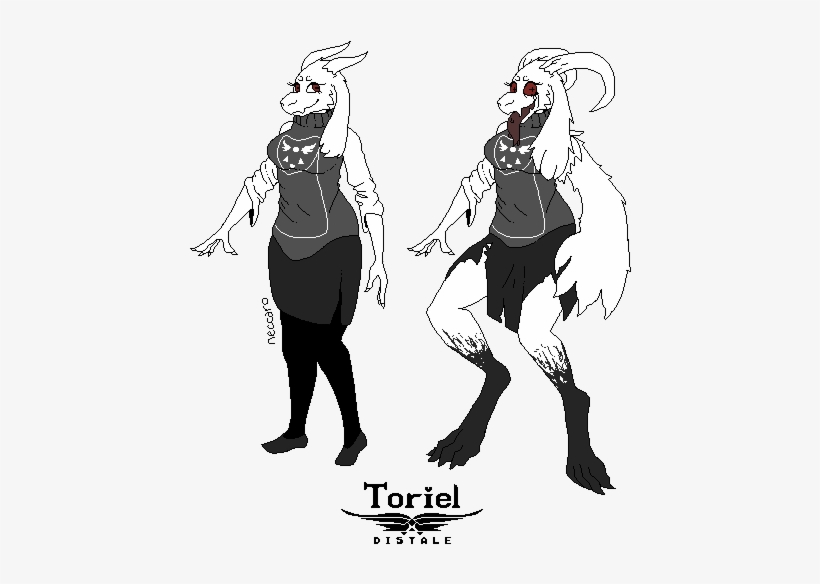 Toriel Design As The Secondary Forms Make Their Appearances - Split Personality Au Undertale, transparent png download