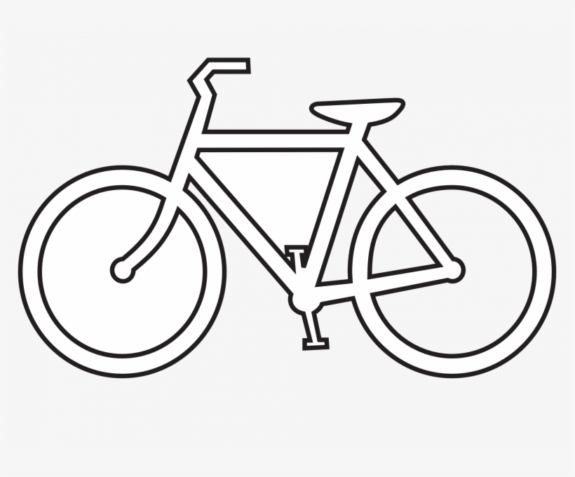 Drawing Motorcycle Step By Picture Black And White - Old School Bicycle Embroidery Design, transparent png download