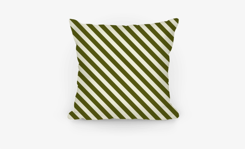 Green Stripe Pattern Pillow - Homemade Birthday Card, transparent png download