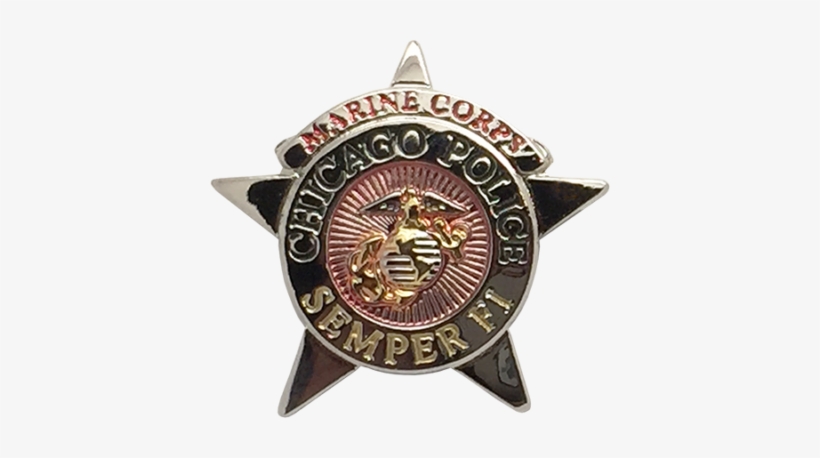Chicago Police Department Star Lapel Pin - Chicago Police Department, transparent png download