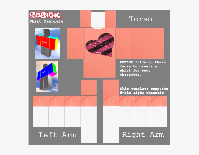 Download Heart Shirts - Roblox Polo Shirt Template - HD ...