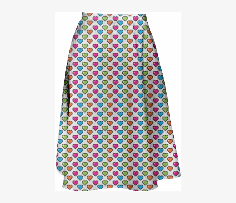 8-bit Candy Pixel Hearts $80 - Dress, transparent png download