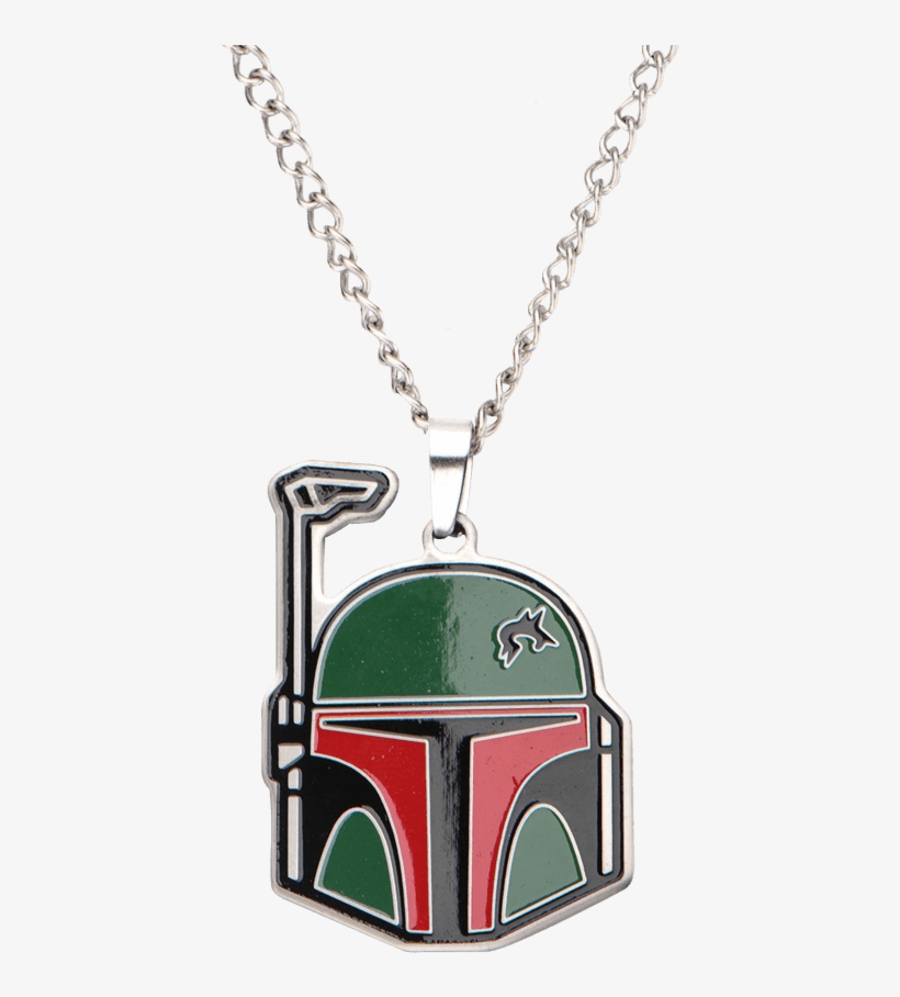 Boba Fett Helmet Enamel Necklace, transparent png download