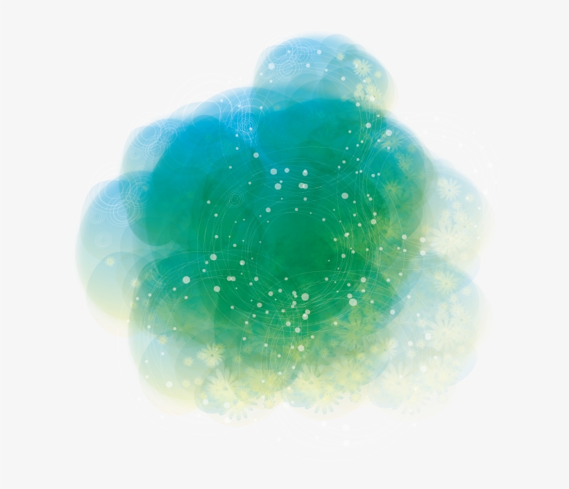 Ftestickers Pigment Paint Watercolor Green Abstract - Abstraction, transparent png download