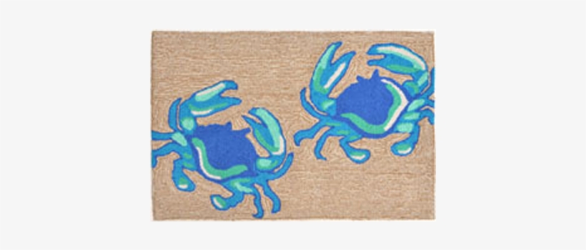 Blue Crab Rug - Liora Manne Frontporch Hand-tufted Blue Indoor/outdoor, transparent png download