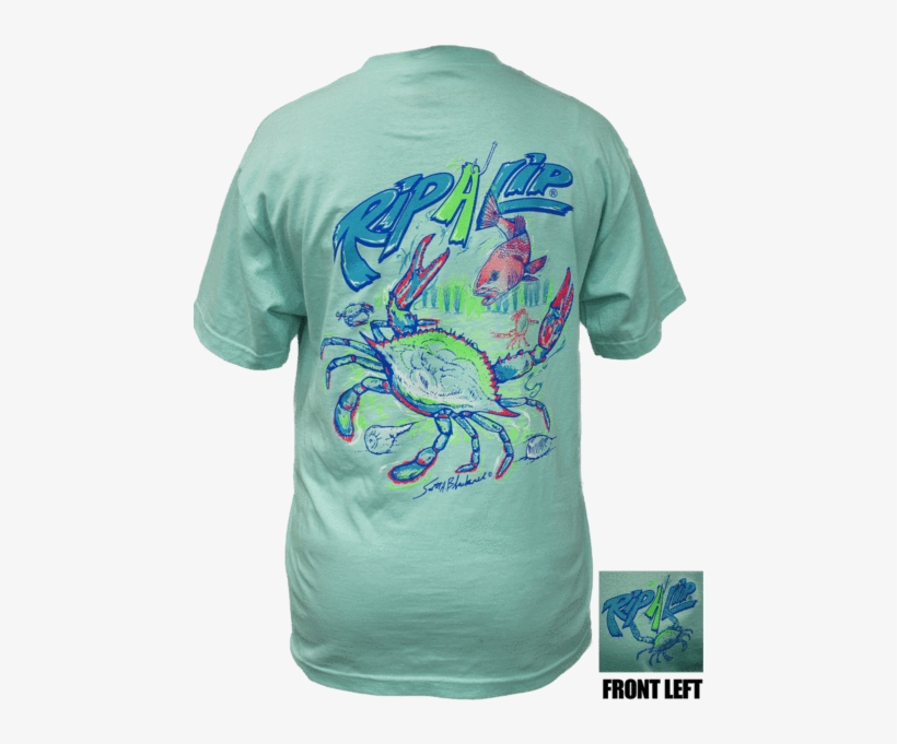 Blue Crab Shirt - Sleeve, transparent png download