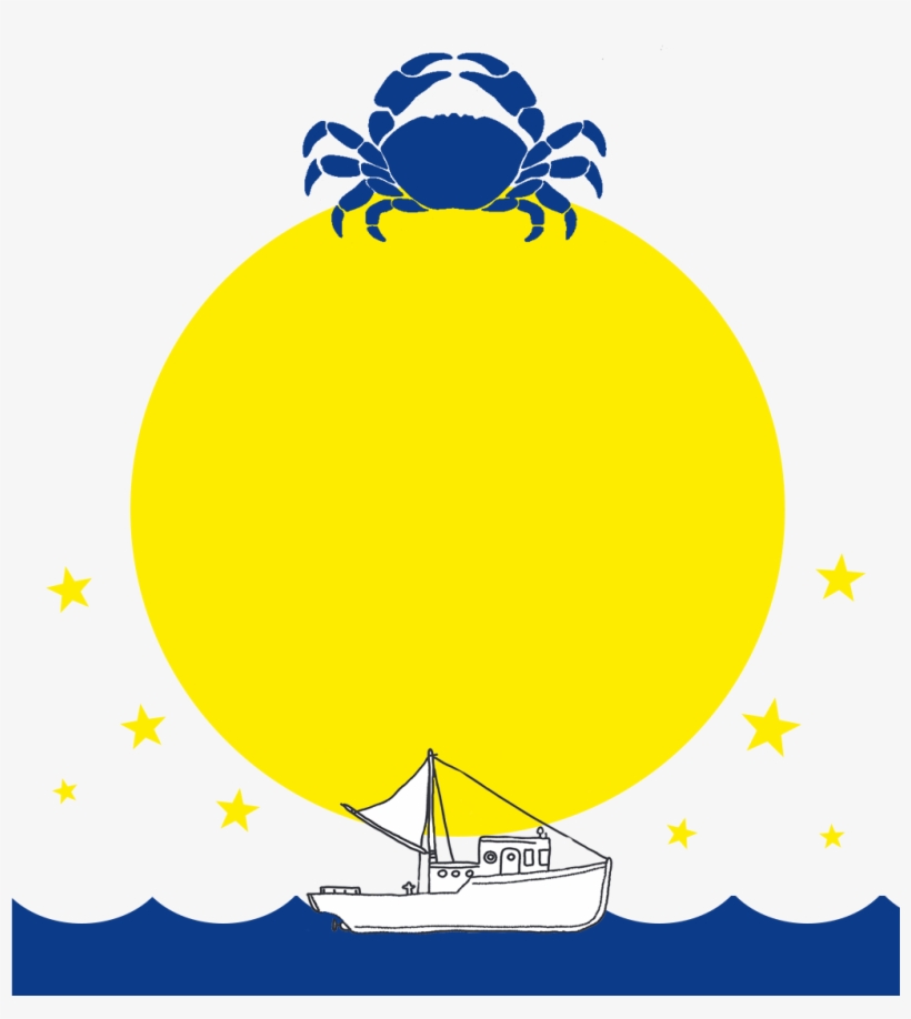 Blue Crab Yellow Background 800 Boat - Under Armour, transparent png download