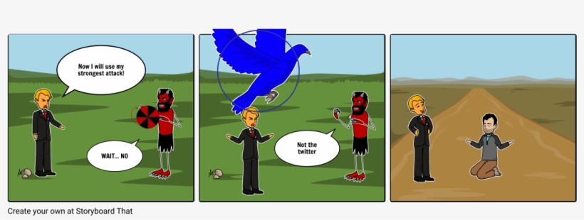 Trump Vs - Satan - Cartoon, transparent png download