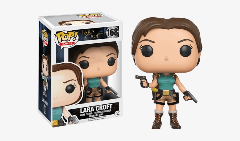 Figurine Pop Lara Croft, transparent png download