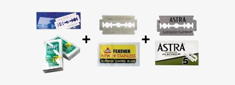 Derby/feather/astra Double Edge Razor Blades - Astras Stainless Blades 5 Count, transparent png download