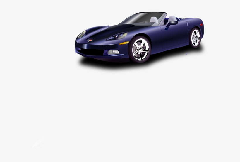 Blue Corvette Svg Clip Arts 600 X 472 Px, transparent png download
