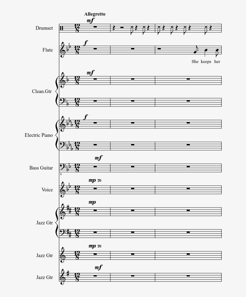 Sheet Music 1 Of 61 Pages - Sheet Music, transparent png download