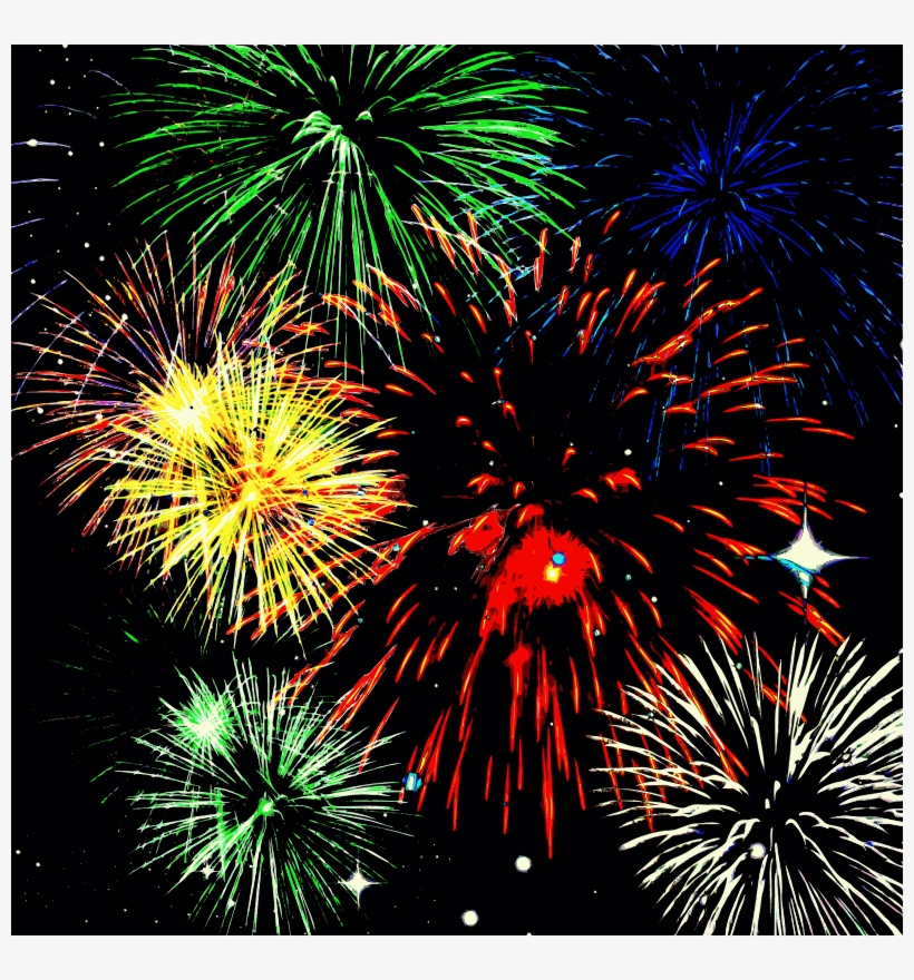 Fireworks Png - Fireworks, transparent png download