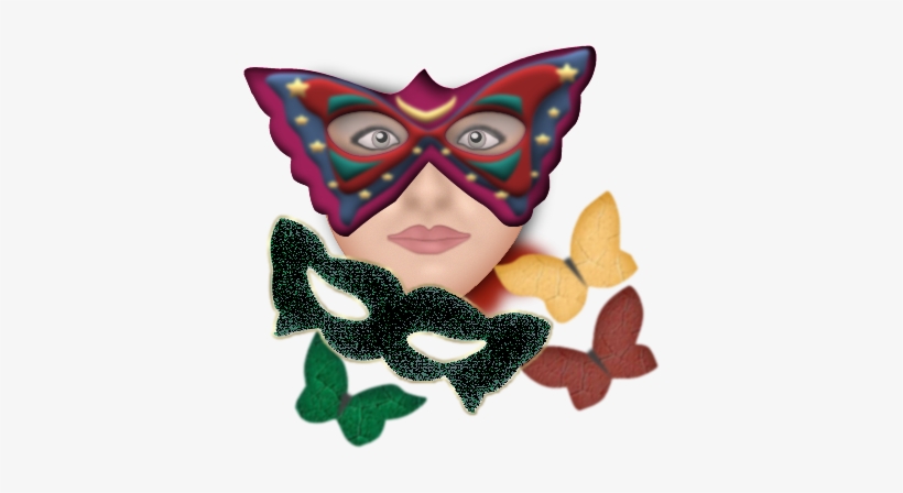 Butterfly-mask - Carnaval, transparent png download