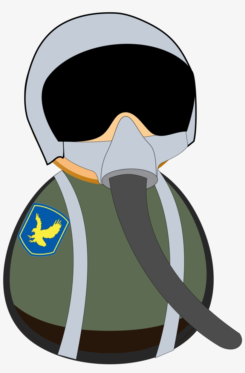 Fighter Icon Big Image Png - Air Force Pilot Clipart, transparent png download