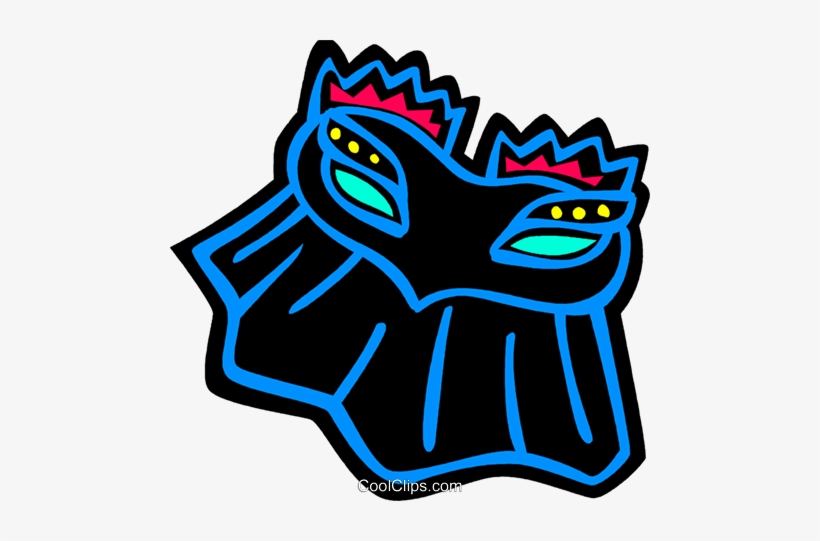 Mardi Gras Mask Royalty Free Vector Clip Art Illustration, transparent png download