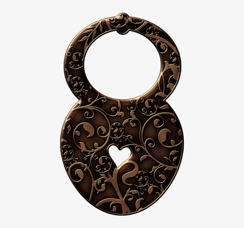 ‿✿⁀lock & Key‿✿⁀ Under Lock And Key, Key Lock - Heart, transparent png download