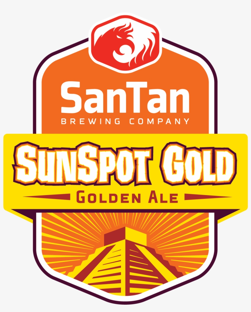 Sunspot Gold Shield - San Tan Brewery, transparent png download