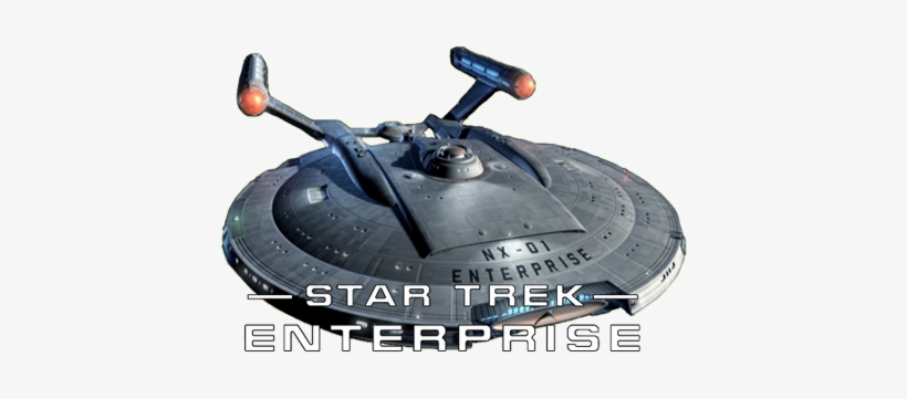Enterprise Tv Show Image With Logo And Character - Star Trek Starship Enterprise Nx-01, transparent png download