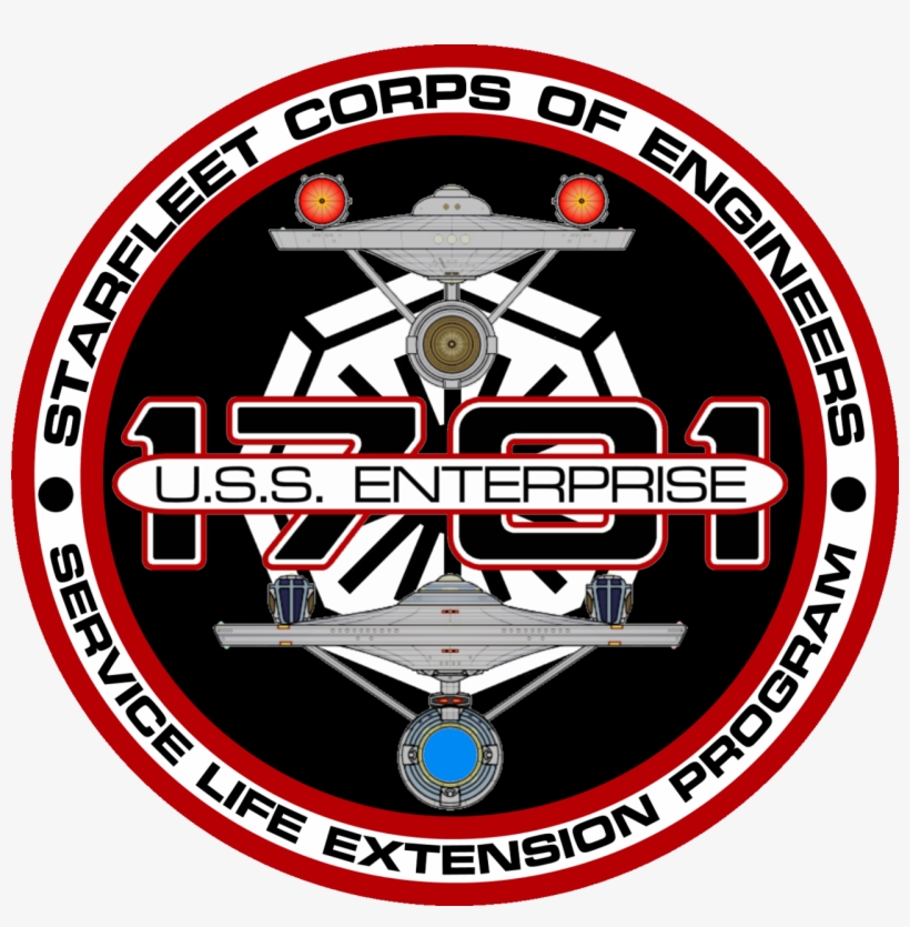 Uss Enterprise Refit S - Uss Enterprise Insignia, transparent png download