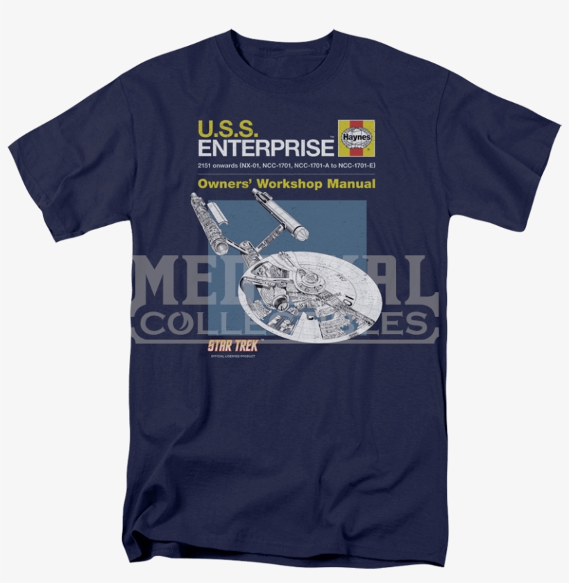 Star Trek Enterprise Manual T-shirt - Haynes Publications, Inc. U. S. S. Enterprise Manual, transparent png download