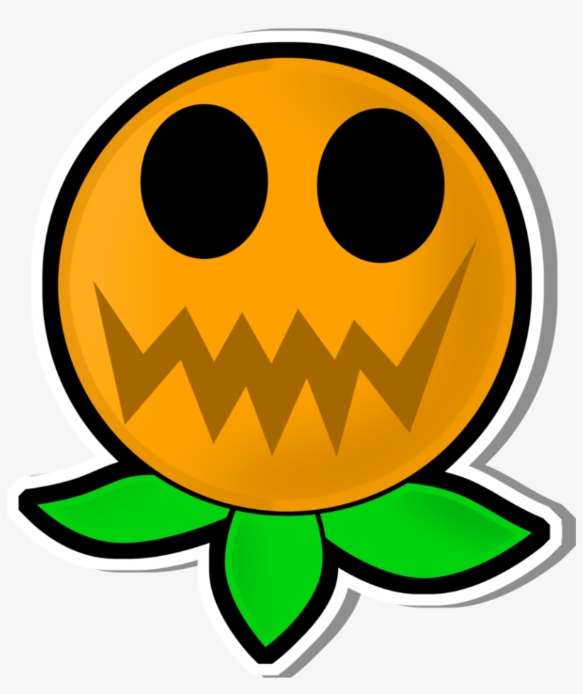 Paper Mario Tsod - Mario Jumping Pumpkin Plant, transparent png download