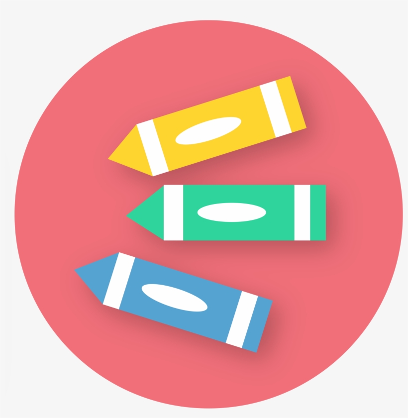 Los Angeles Clipart Crayon - Crayons Icon Png, transparent png download