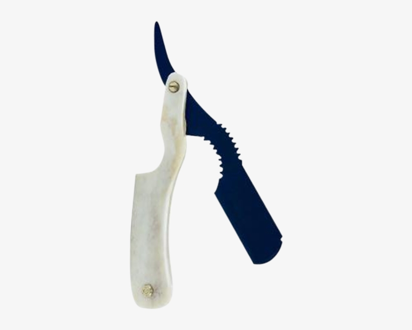 Real Bone Scale Straight Barber Razor In 5 Different - Razor, transparent png download