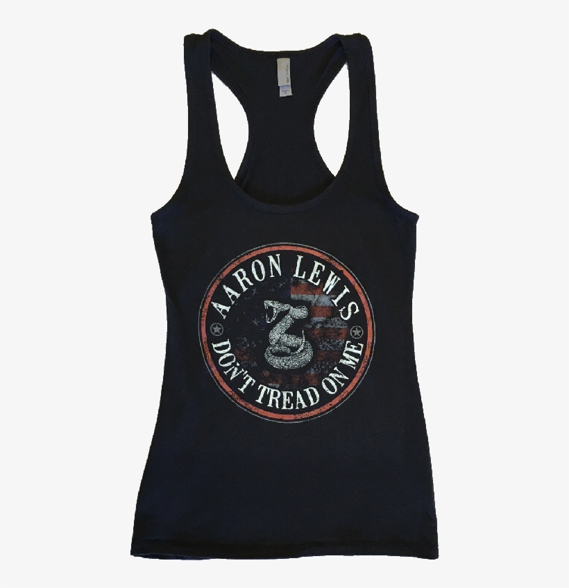 Aaron Lewis Black Racerback Tank- Don't Tread On Me - Neckline, transparent png download
