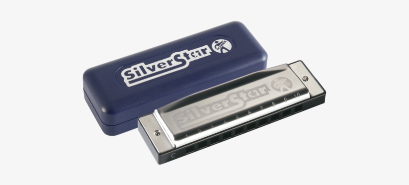 Hohner Silver Star E Harmonica 504/20 - Hohner Silver Star, transparent png download