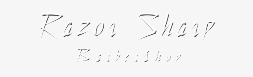 Razor Sharp Barber Shop, The Razor Sharp Barber Shop - Calligraphy, transparent png download