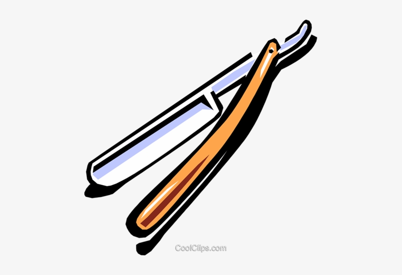 Barber's Razor Royalty Free Vector Clip Art Illustration, transparent png download