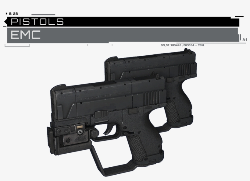 Replaces Pistols With Emc From Call Of Duty Infinite - Trigger, transparent png download