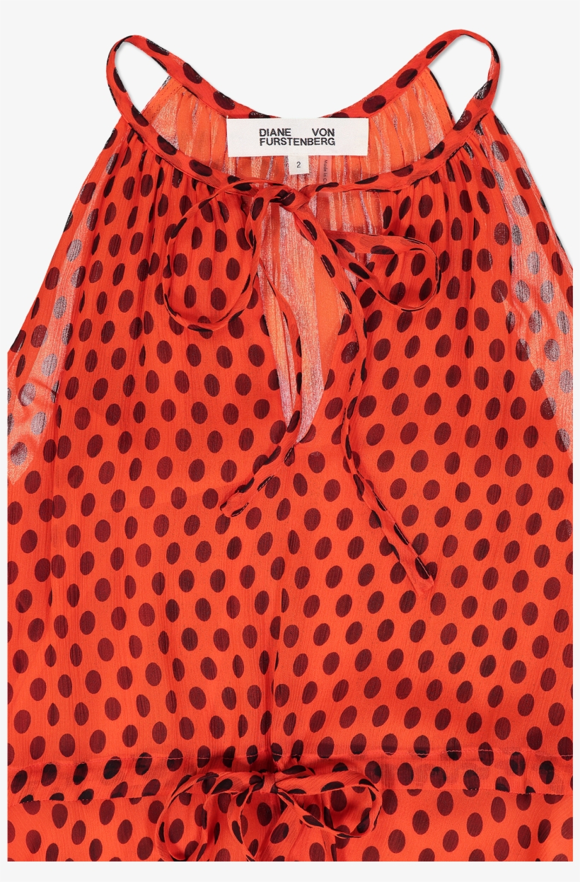 Key Hole Maxi Dress Dot Vermillion - Scarf, transparent png download