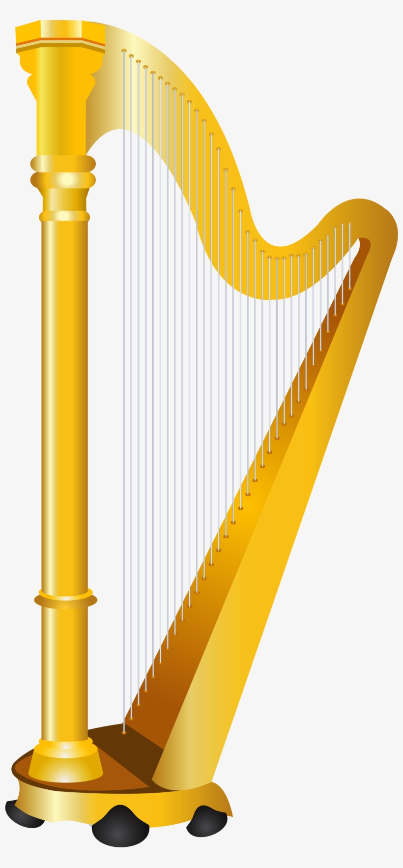 Harp Cliparts - Harp Clipart, transparent png download