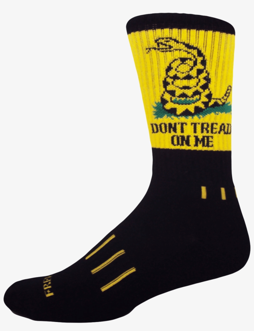 Don't Tread On Me - Moxy Socks Black With Yellow Don't Tread On Me! Usa, transparent png download