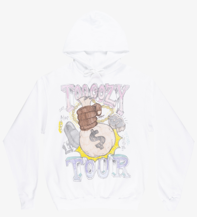 Asap Mob Too Cozy Tour Hoodie Sweatshirt Fleece Hip - Asap Mob, transparent png download