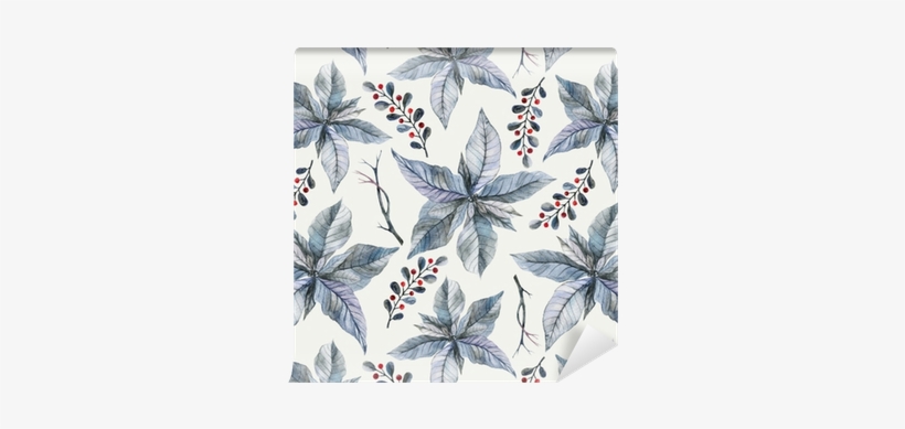 Watercolor Seamless Pattern With Hand Painted Silver - Placemat, transparent png download