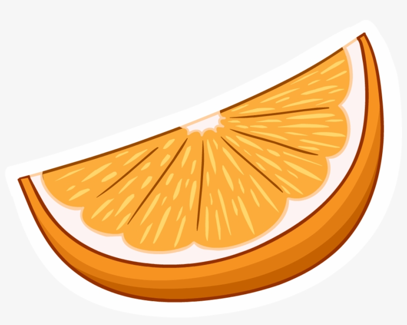 Orange Slice Pin - Gajo De Naranja Dibujo Transparent PNG ...