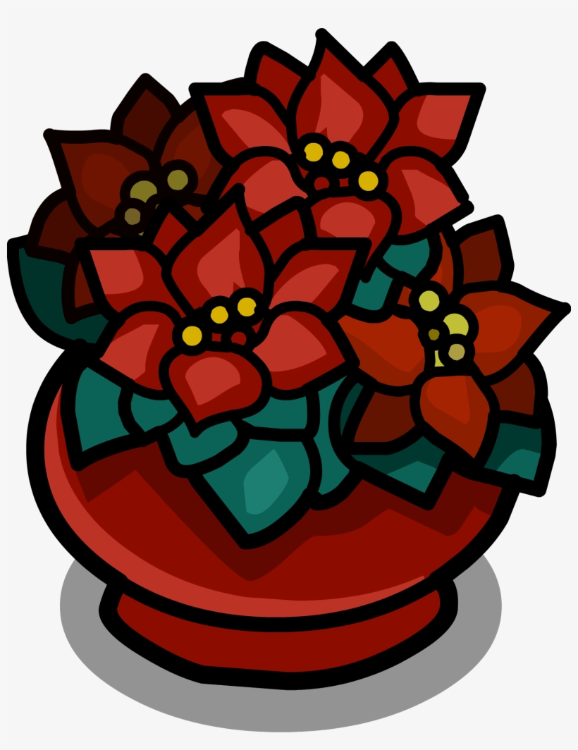 Potted Poinsettia Sprite 003 - Poinsettia, transparent png download